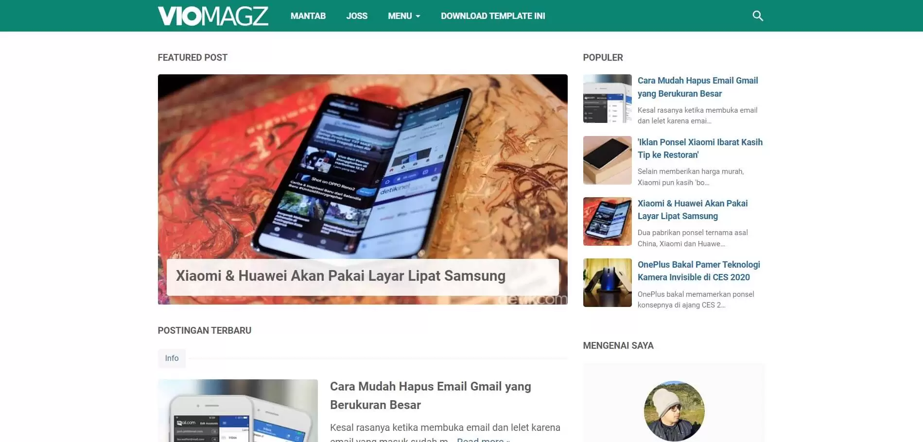 Download Viomagz Blogger Template Gratis (Update 2024)
