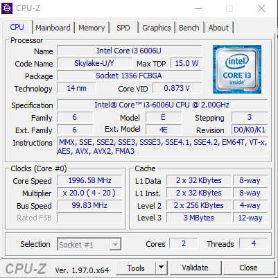Cek Spesifikasi CPU-Z