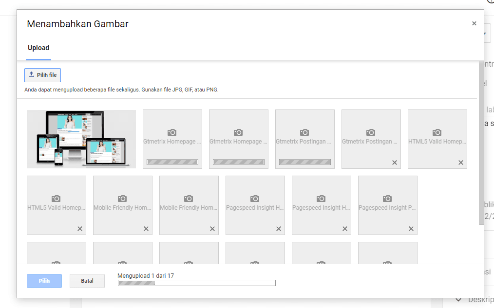 Hosting Image Gratis dari Blogger